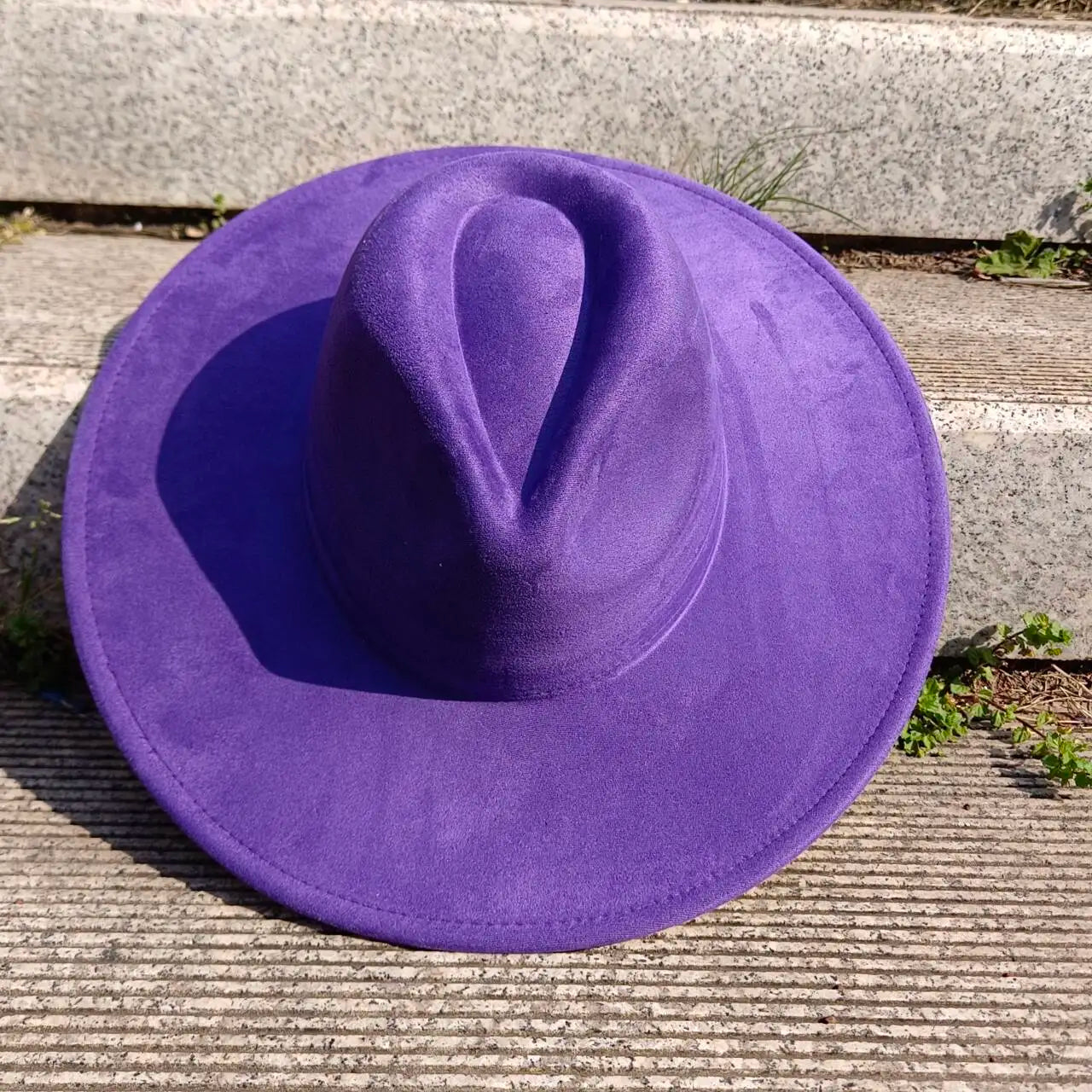 Wide Brim Suede Hat