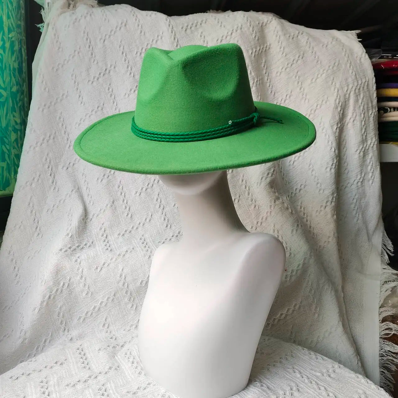 Wide Brim Suede Hat