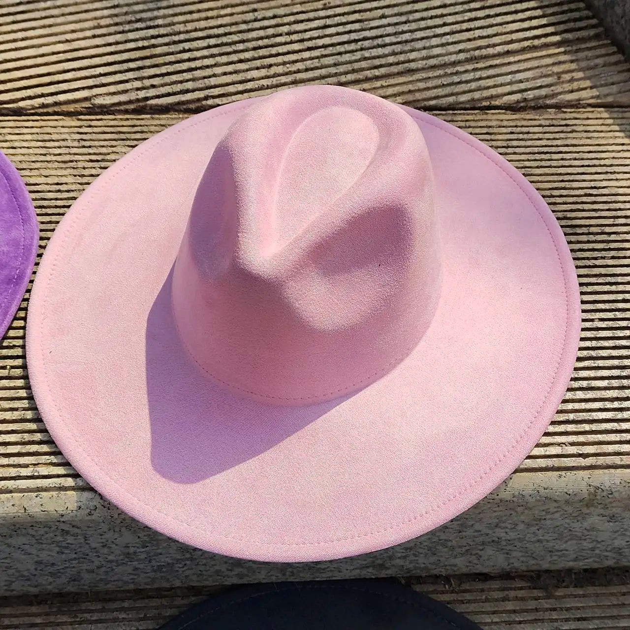 Wide Brim Suede Hat