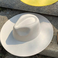 Wide Brim Suede Hat