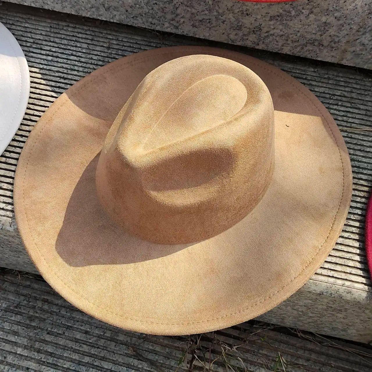 Wide Brim Suede Hat