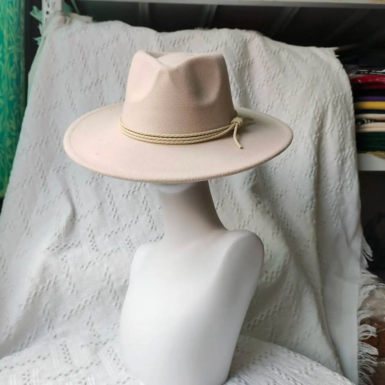Wide Brim Suede Hat