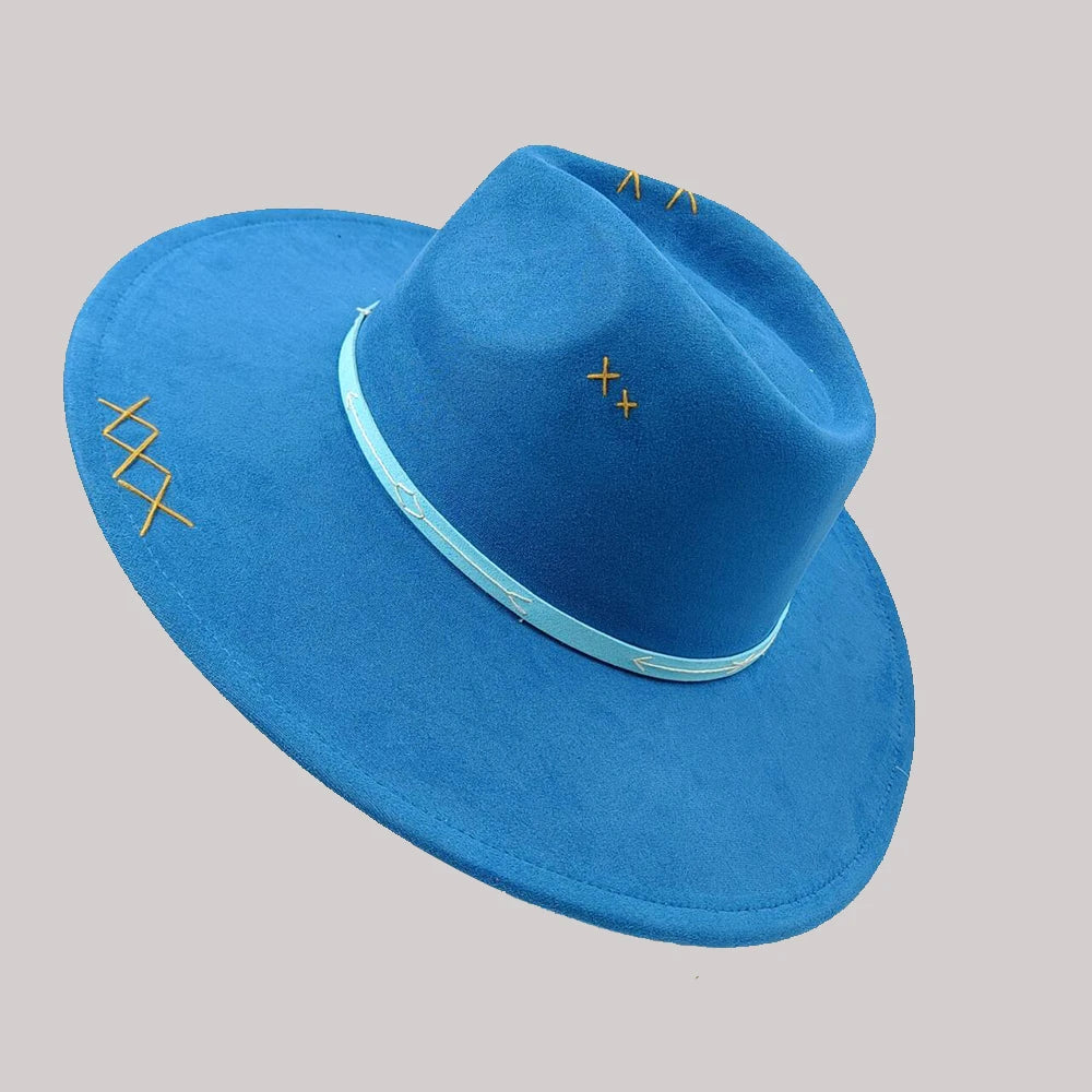 Wide Brim Suede Hat