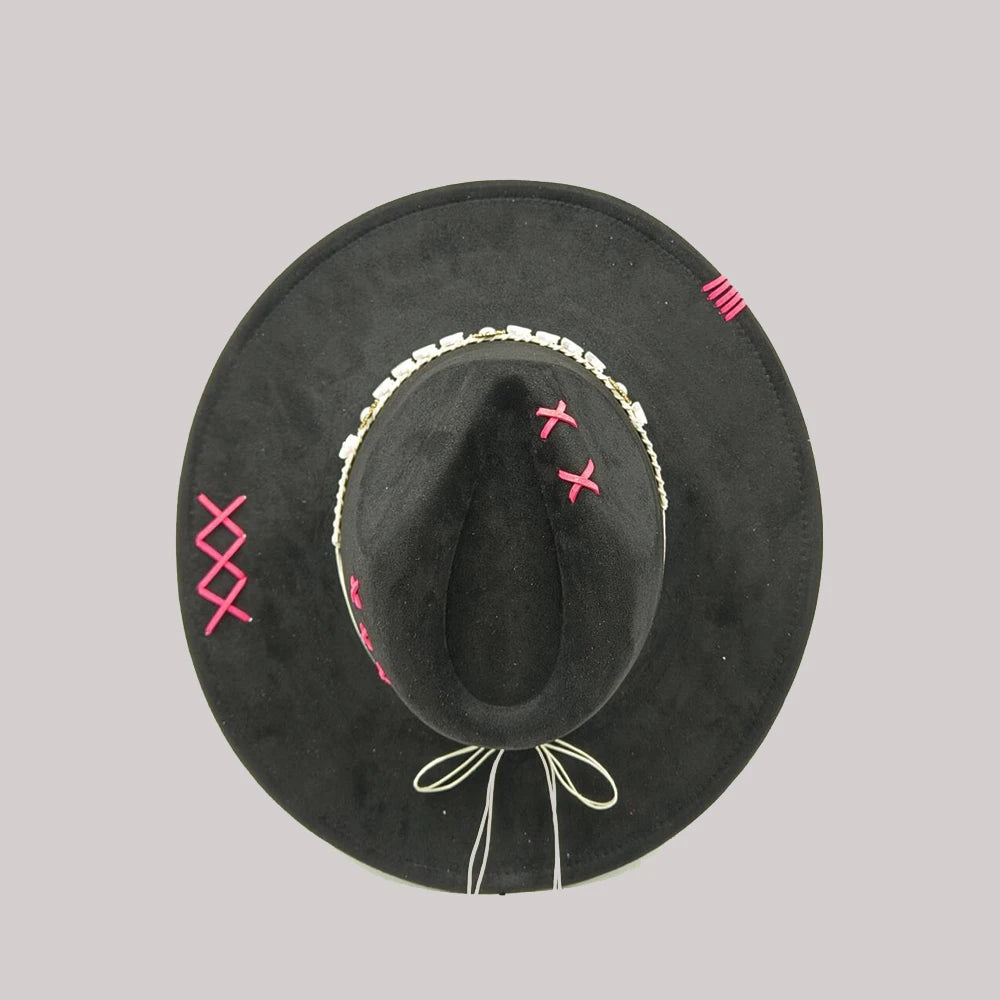 Wide Brim Suede Hat