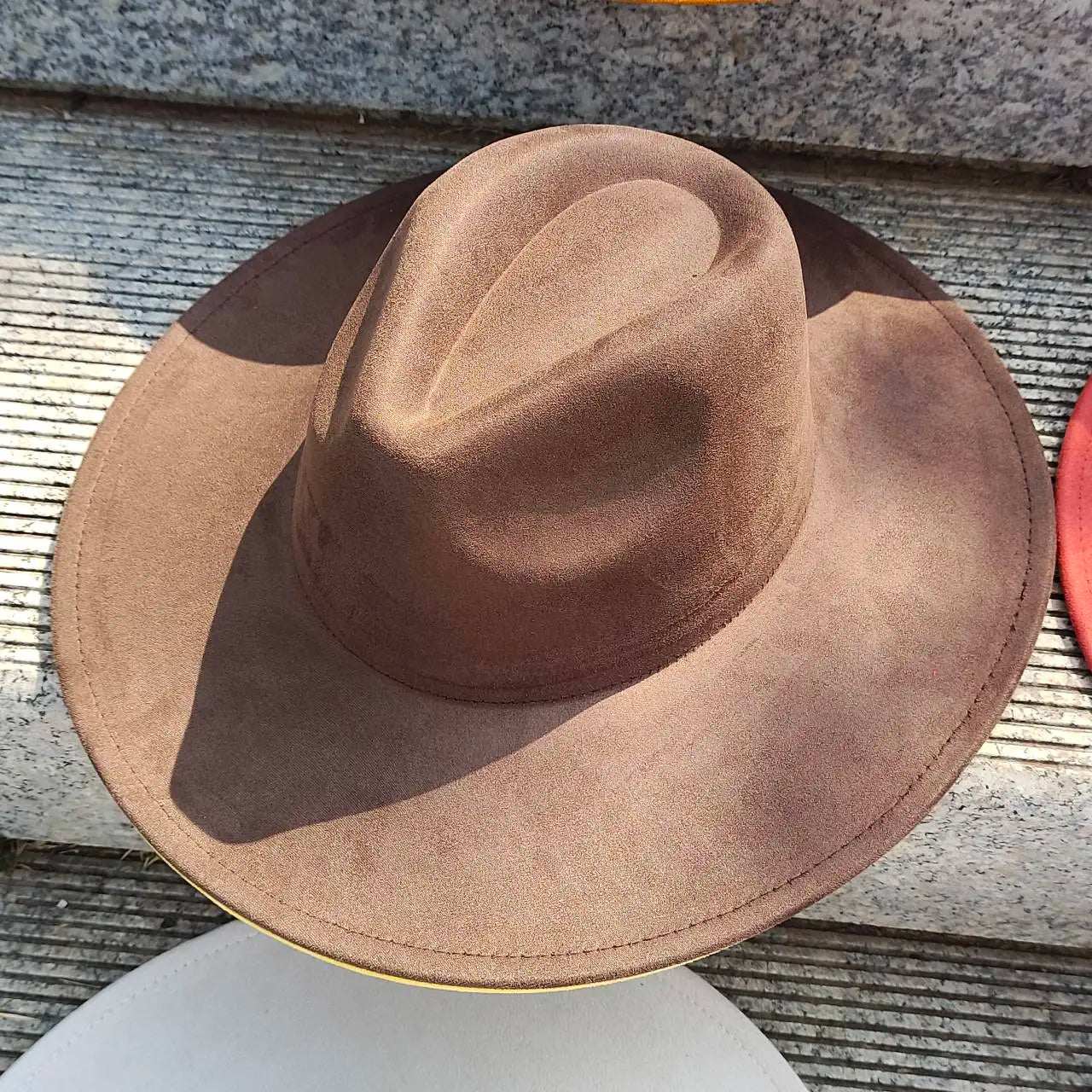 Wide Brim Suede Hat