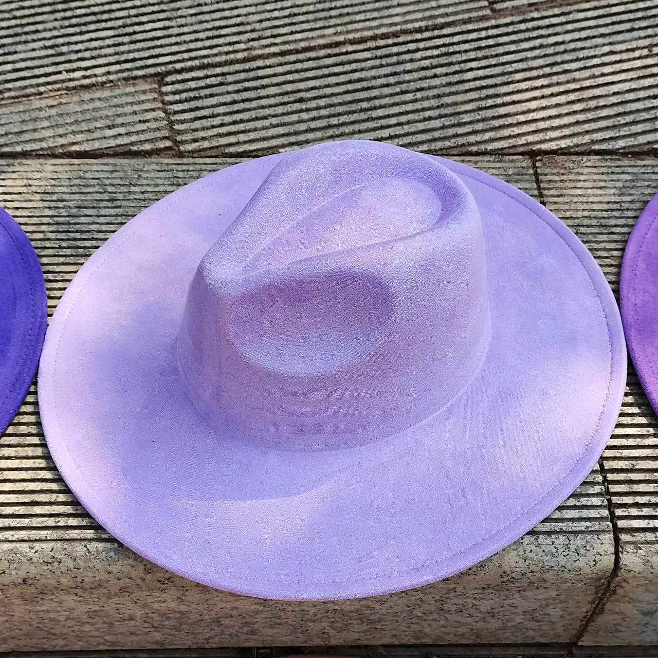Wide Brim Suede Hat