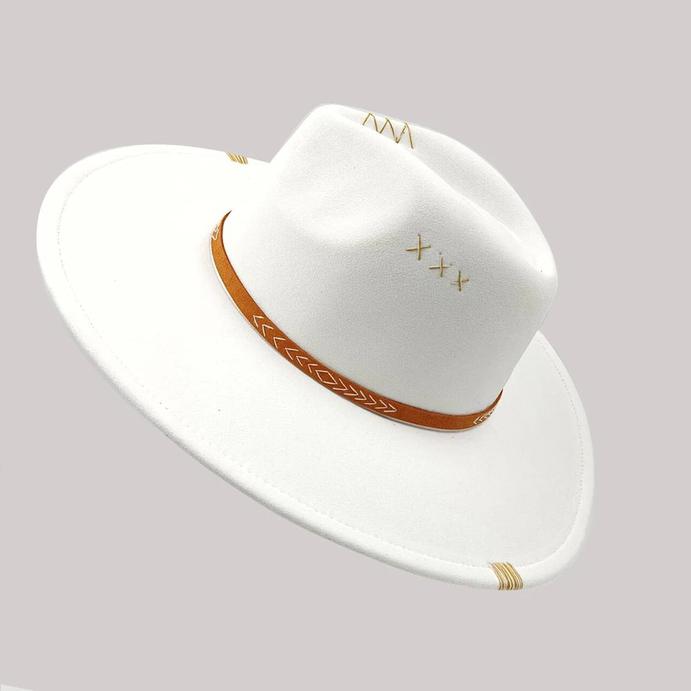 Wide Brim Suede Hat