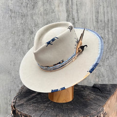 Western Wool Fedora Hat