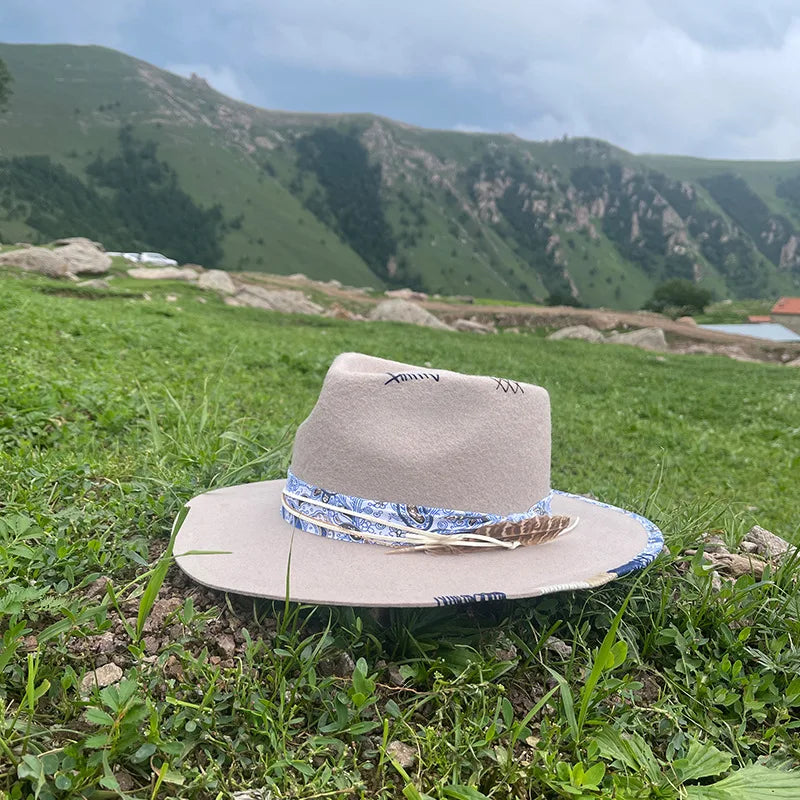 Western Wool Fedora Hat