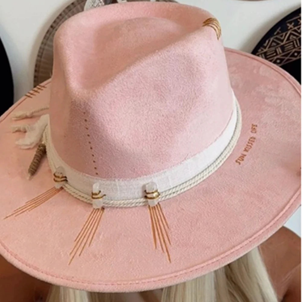 Wide Brim Suede Hat