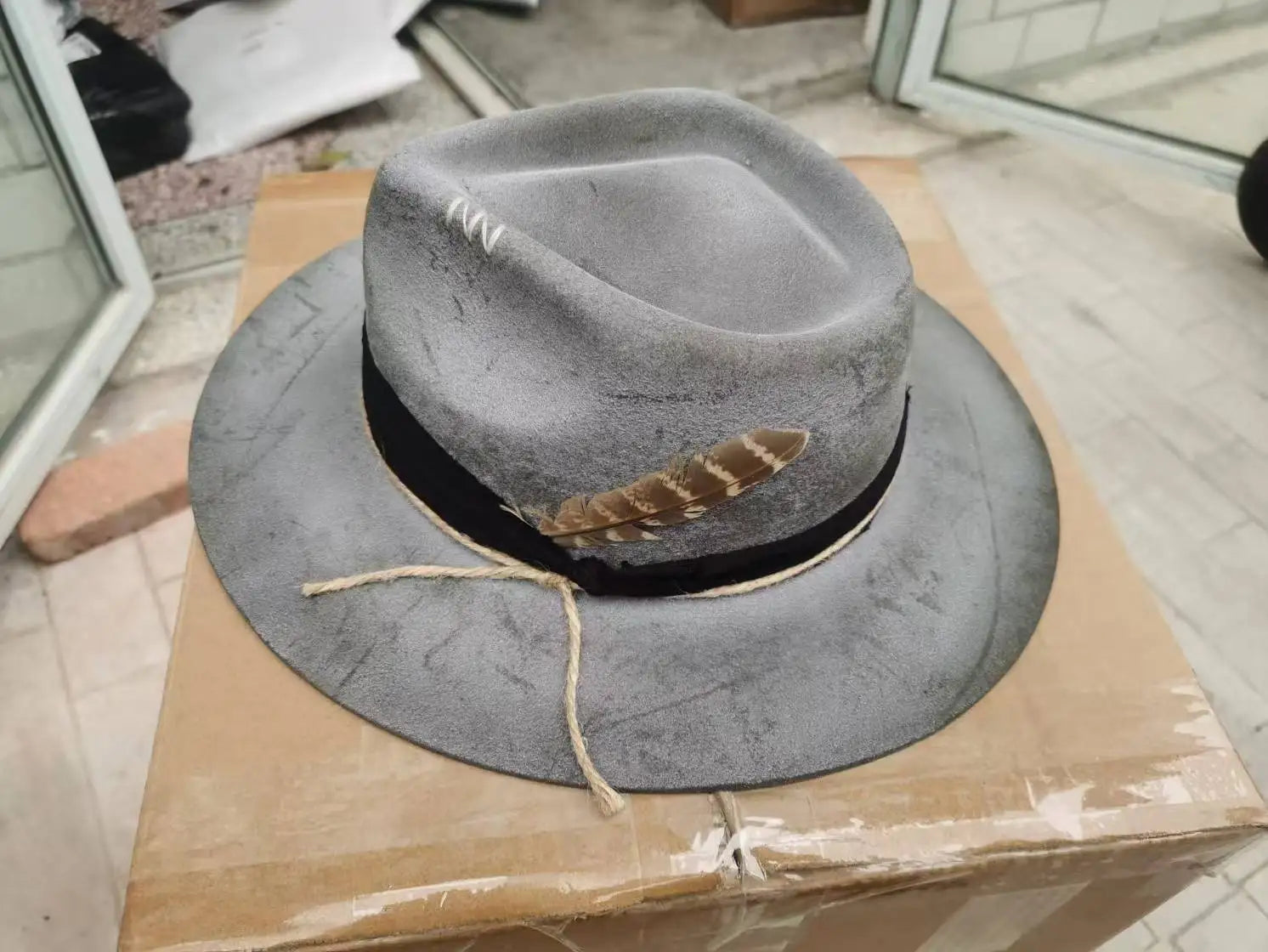 Woven Band Wool Hat
