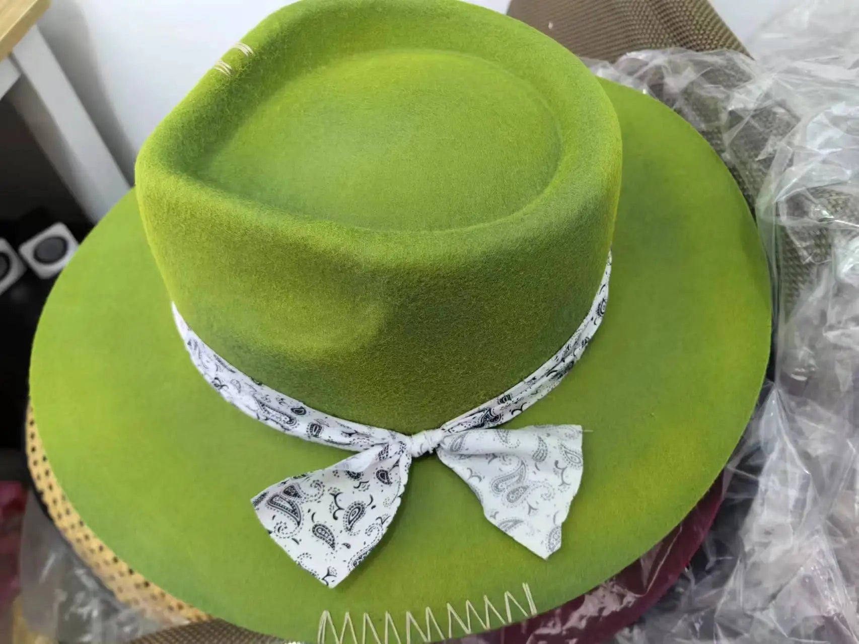 Woven Band Wool Hat