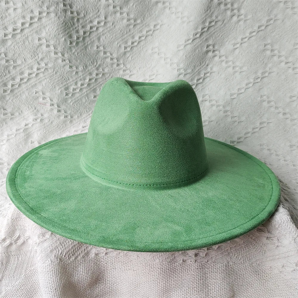 Wide Brim Suede Hat