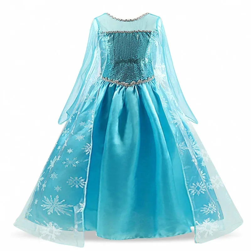 Elsa Princess Dress for Girls 2025