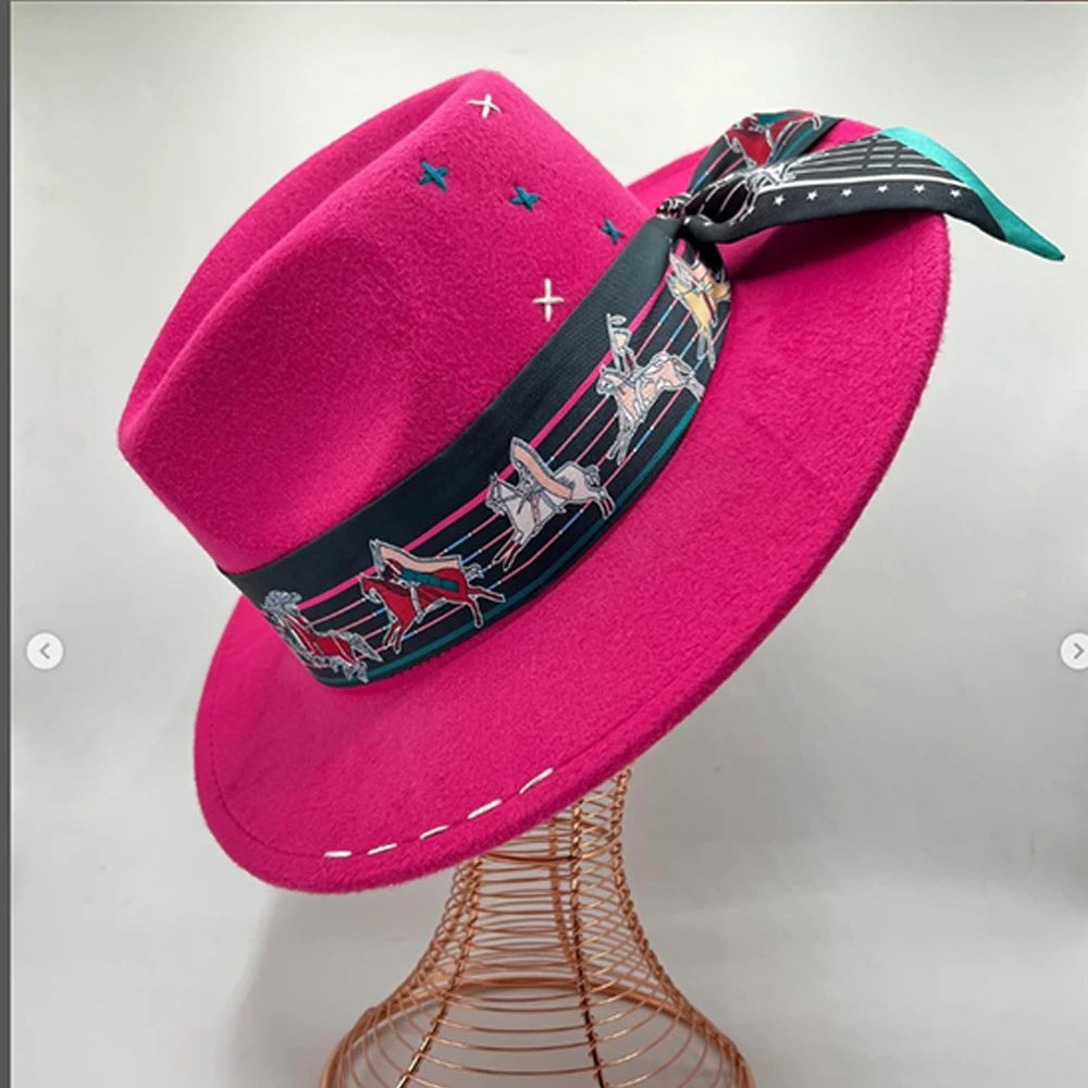 Wide Brim Suede Hat