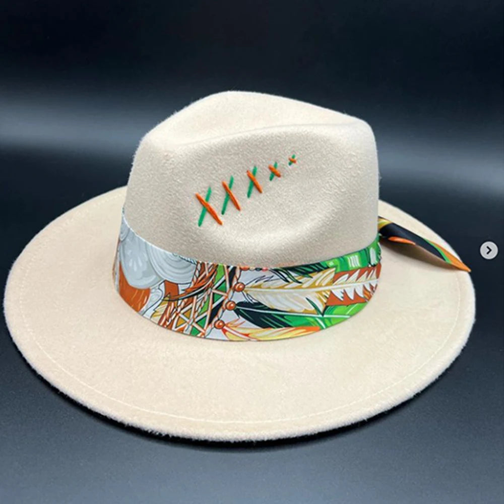 Wide Brim Suede Hat