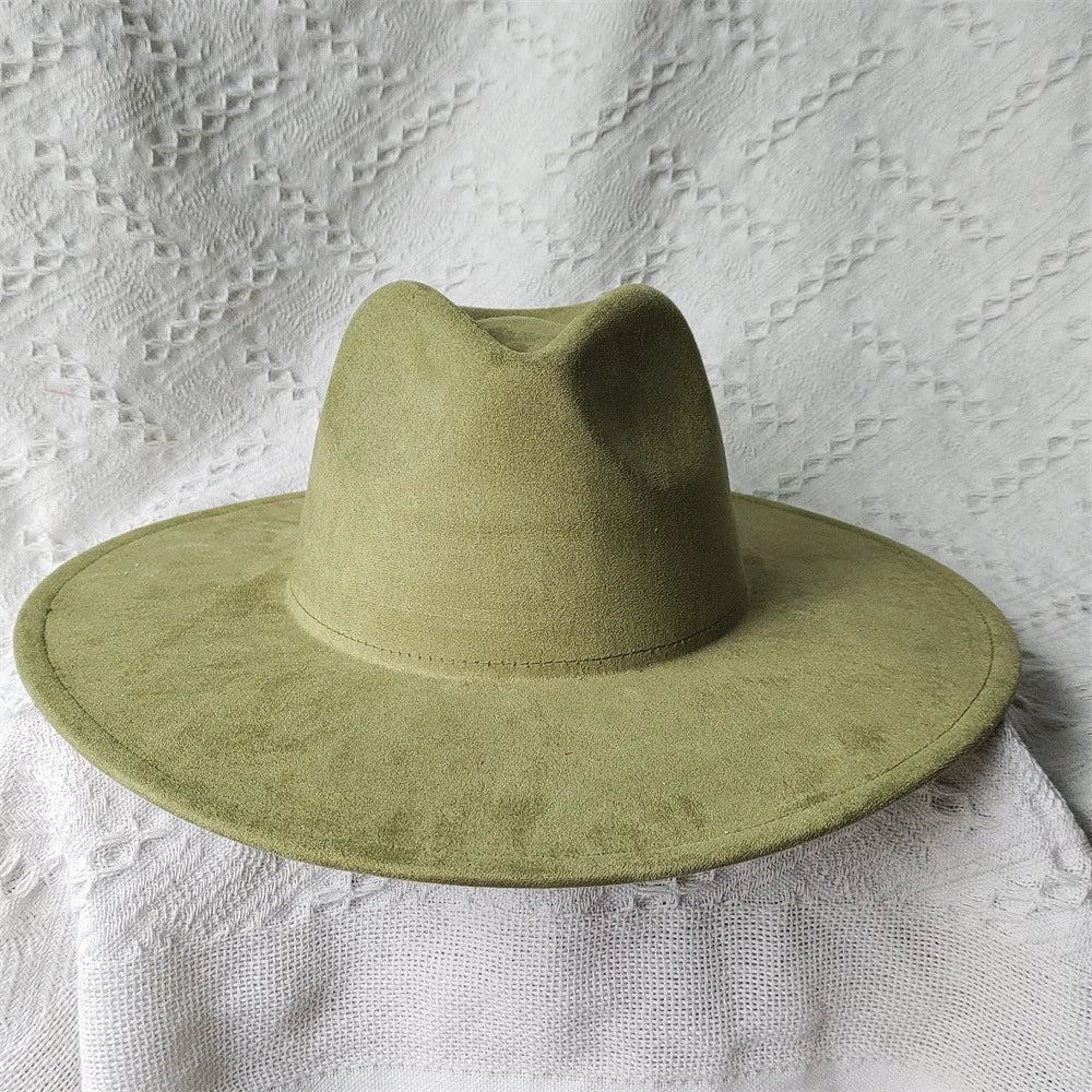 Wide Brim Suede Hat