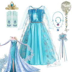 Elsa Princess Dress for Girls 2025