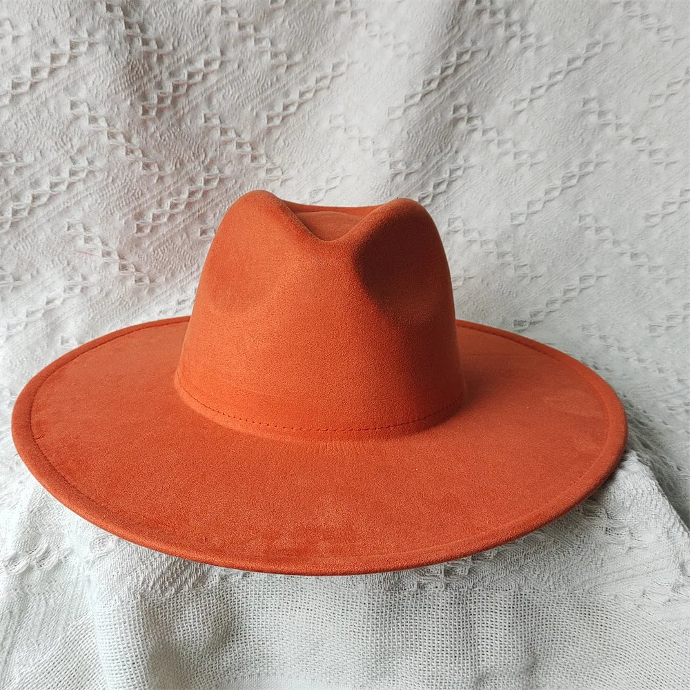 Wide Brim Suede Hat