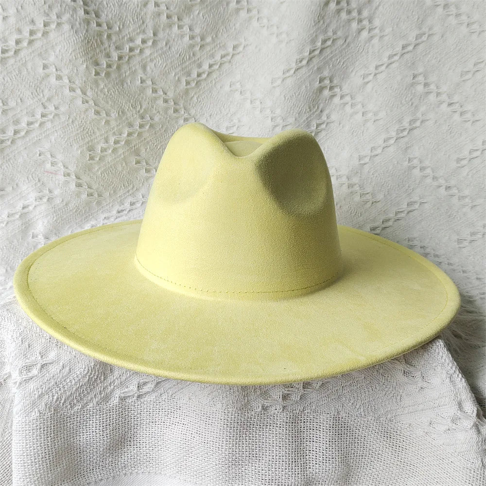Wide Brim Suede Hat