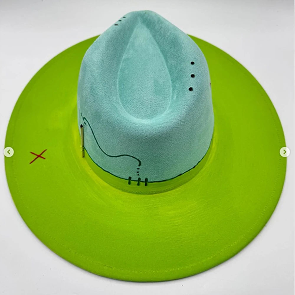 Wide Brim Suede Hat