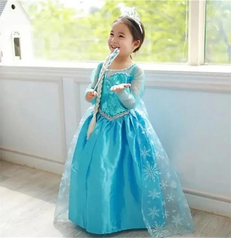 Elsa Princess Dress for Girls 2025