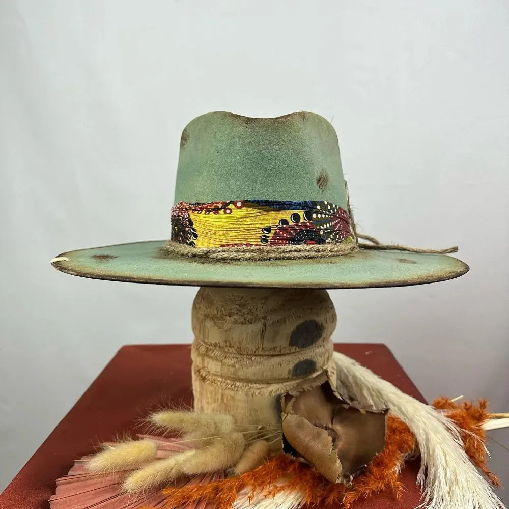 Woven Band Wool Hat