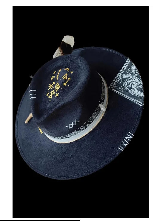 Wide Brim Suede Hat