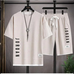 Men's Summer Waffle Set Outfit