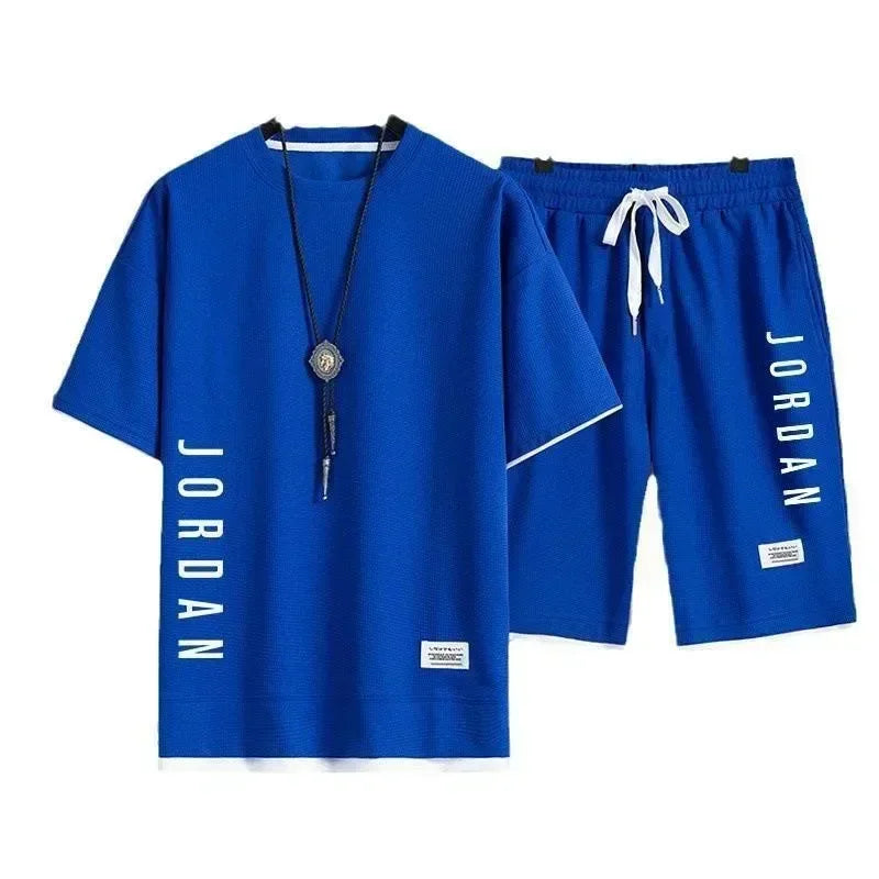 Men's Summer Waffle Set Outfit
