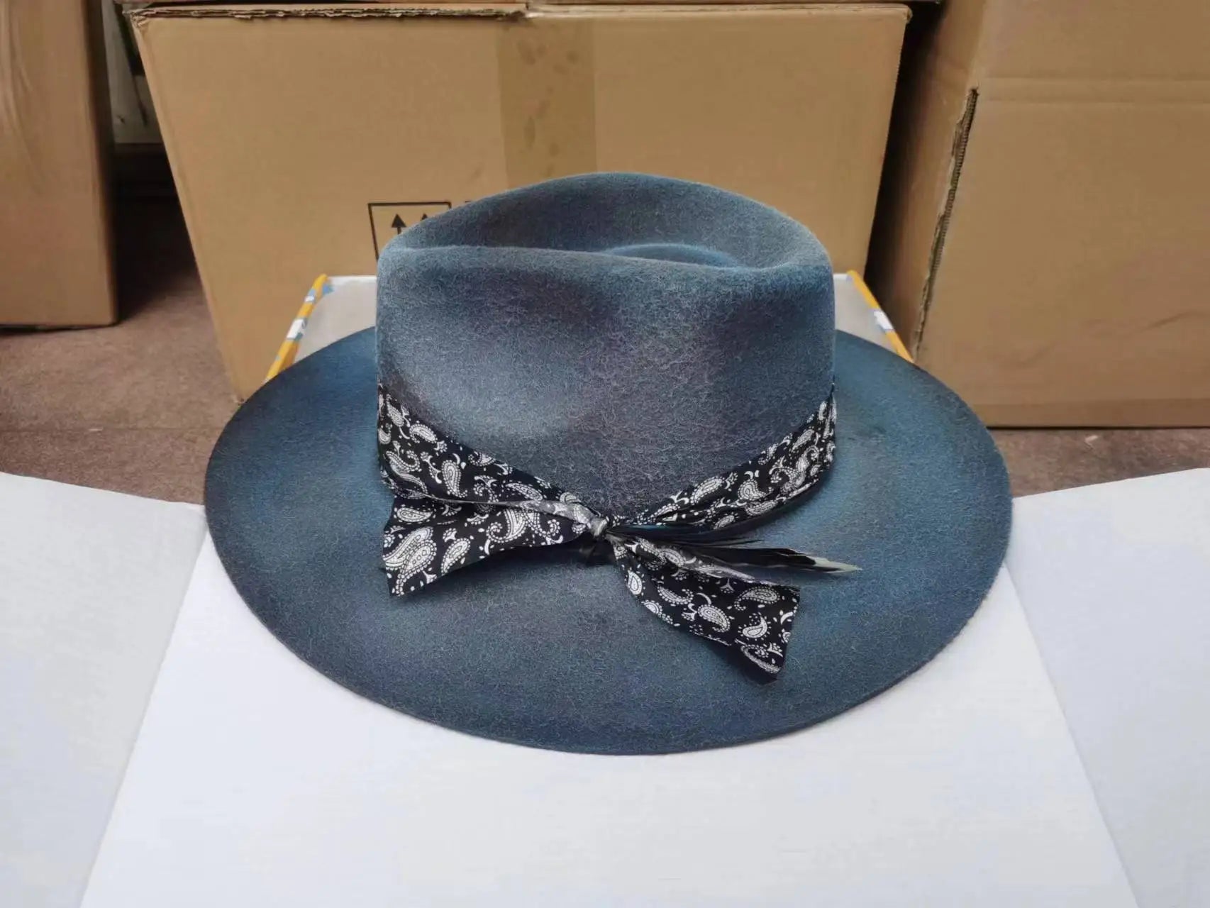 Woven Band Wool Hat